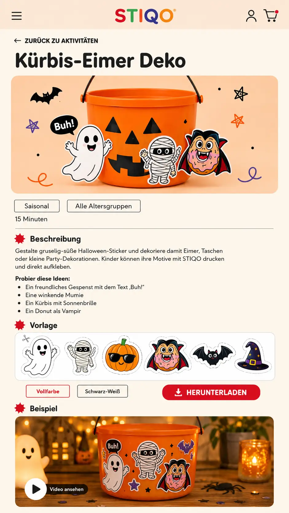 Jack-O-Laternen-Deko